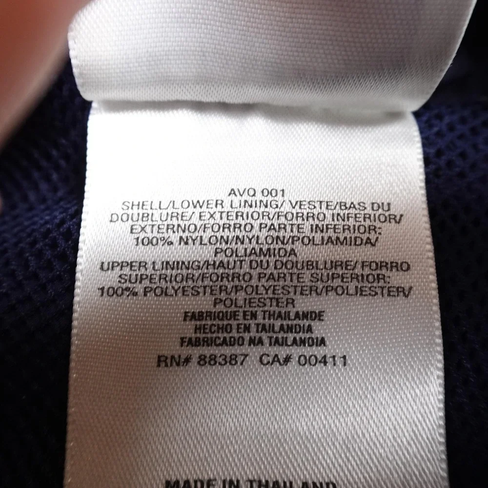 VTG Adidas Jacket Mens‎ 2XL Blue White Full Zip Windbreaker Track Coat 90s Y2K